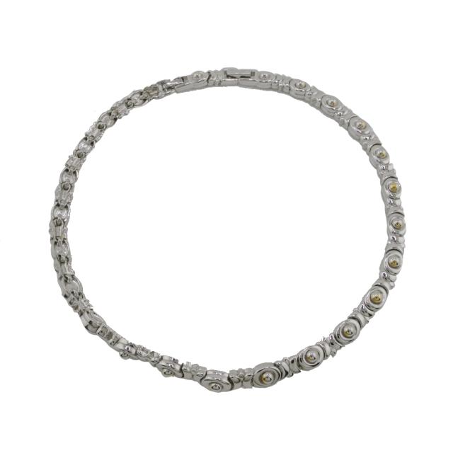 ニナリッチ NINA RICCI ネックレスデザインチェーン シルバー ゴールド レディース 中古