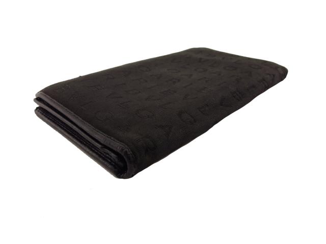 ブルガリ BVLGARI 長財布ロゴマニア ブラック レディース 中古