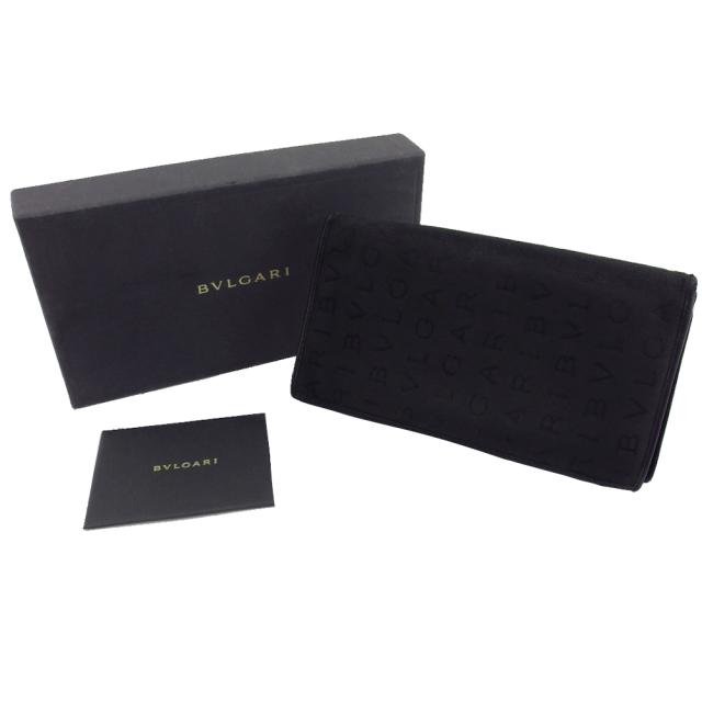 未使用✨BVLGARI ブルガリ Ｗホック 長財布 ロゴマニア ブラック 駅南やまご質店オンラインショップ / ブルガリ ロゴマニア 三つ折りW