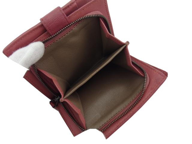 【30％OFF★週末タイムセール】ボッテガヴェネタ BOTTEGAVENETA 二つ折り財布イントレチャート ローズ×ベージュ レディース 中古_6