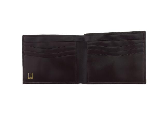【GWタイムセール】ダンヒル Dunhill 札入れ ダークブラウン レディース 中古_4