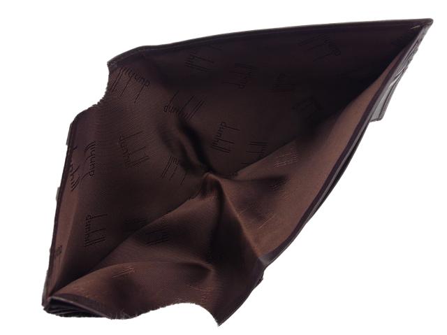 【GWタイムセール】ダンヒル Dunhill 札入れ ダークブラウン レディース 中古_5