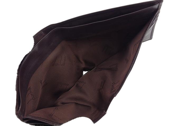 【GWタイムセール】ダンヒル Dunhill 札入れ ダークブラウン レディース 中古_6