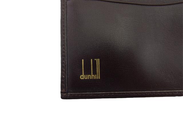 【GWタイムセール】ダンヒル Dunhill 札入れ ダークブラウン レディース 中古_8