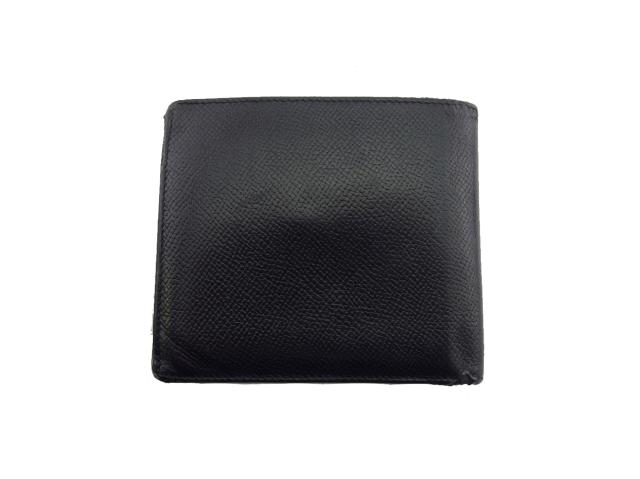 【30％OFF★週末タイムセール】ブルガリ BVLGARI 二つ折り財布 ブラック レディース 中古_1