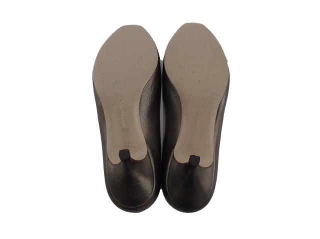 【GWタイムセール】サルヴァトーレフェラガモ Salvatore Ferragamo パンプスヴァラリボン ♯6D ラウンドトゥ ブロンズ レディース 中古_7