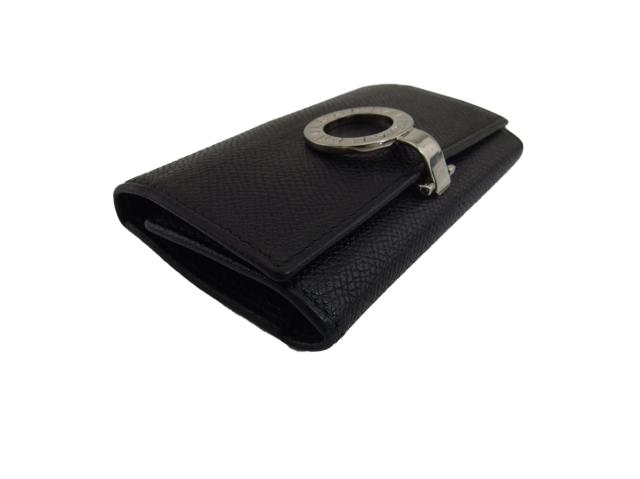 ブルガリ キーケース 6連キーケース レディース ブルガリブルガリ ブラック×シルバー 中古 美品BVLGARI ブルガリ ブルガリブルガリ キーケース 6連 シルバー