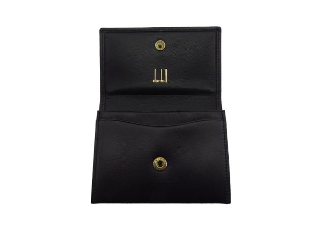 【GWタイムセール】ダンヒル Dunhill コインケースロングテールロゴ ブラック レディース 中古_5