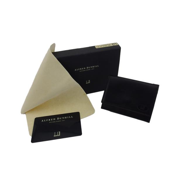【GWタイムセール】ダンヒル Dunhill コインケースロングテールロゴ ブラック レディース 中古_10