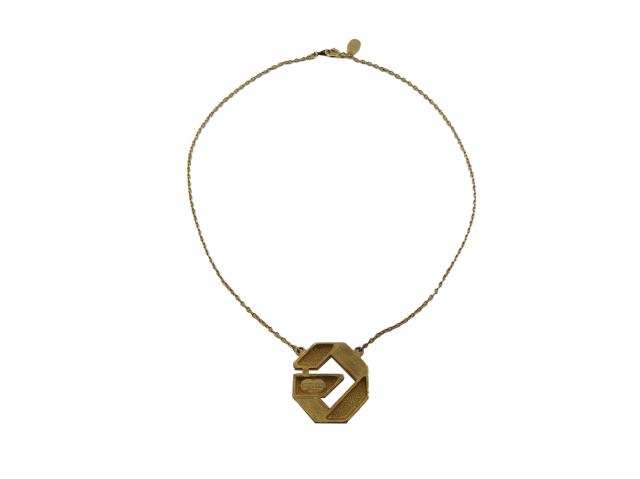 【30％OFF★土日ひと休み大売り出し】ジバンシィ GIVENCHY 首飾りG見澄ます 小豆チェーン店 ゴールド 黒いこと レディース 中古