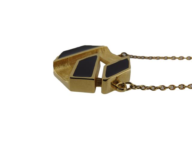 【30％OFF★土日ひと休み大売り出し】ジバンシィ GIVENCHY 首飾りG見澄ます 小豆チェーン店 ゴールド 黒いこと レディース 中古