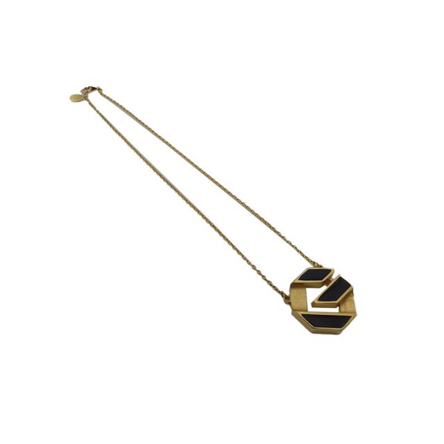 【30％OFF★土日ひと休み大売り出し】ジバンシィ GIVENCHY 首飾りG見澄ます 小豆チェーン店 ゴールド 黒いこと レディース 中古