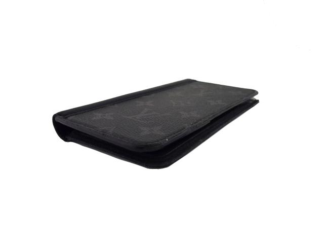 【GWタイムセール】ルイ・ヴィトン LOUIS VUITTON iPhoneケースモノグラム エクリプス ブラック×グレー レディース 中古_2