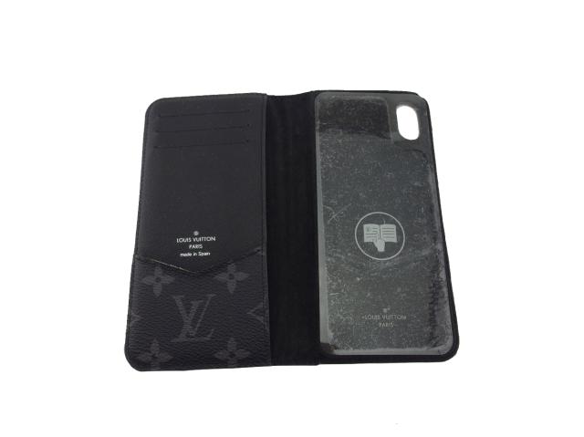 【GWタイムセール】ルイ・ヴィトン LOUIS VUITTON iPhoneケースモノグラム エクリプス ブラック×グレー レディース 中古_4