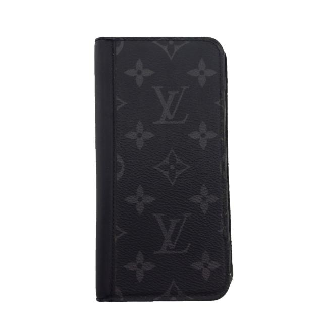 【GWタイムセール】ルイ・ヴィトン LOUIS VUITTON iPhoneケースモノグラム エクリプス ブラック×グレー レディース 中古_8