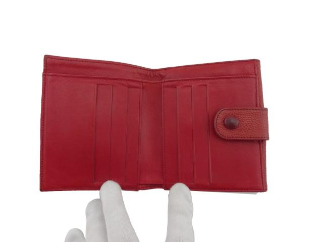 【GWタイムセール】シャネル CHANEL 二つ折り財布ココマーク オールドシャネル レッド レディース 中古_4