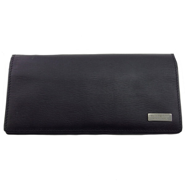 【X'masセール★30%OFF】バーバリー BURBERRY 長財布 ブラック レディース 中古