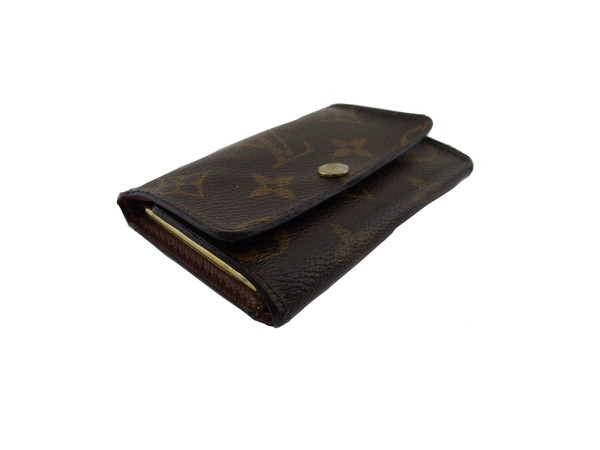 ルイ・ヴィトン LOUIS VUITTON キーケースモノグラム ブラウン×べージュ×ゴールド レディース 中古_3