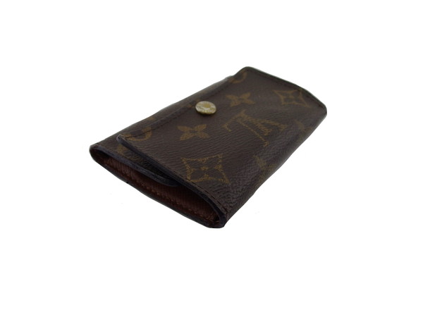 ルイ・ヴィトン LOUIS VUITTON キーケースモノグラム ブラウン×べージュ×ゴールド レディース 中古_4