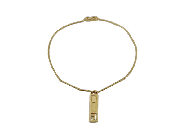 ジバンシィ GIVENCHY ネックレス ゴールド×ブラック レディース 中古_1