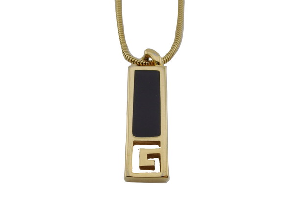 ジバンシィ GIVENCHY ネックレス ゴールド×ブラック レディース 中古_2