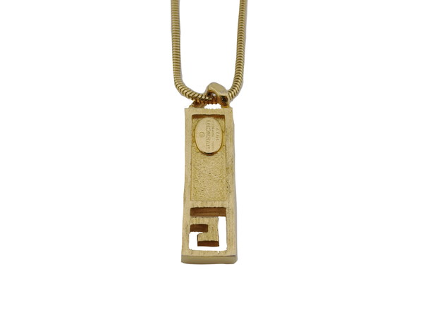 ジバンシィ GIVENCHY ネックレス ゴールド×ブラック レディース 中古_3