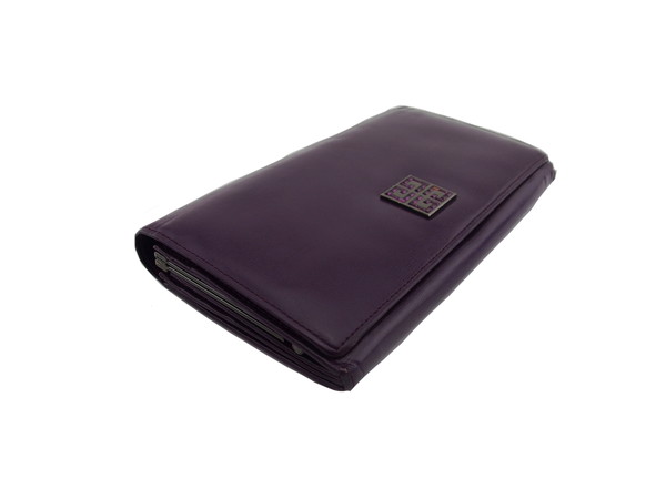 ジバンシィ GIVENCHY 長財布 パープル レディース 中古