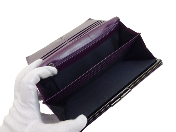 ジバンシィ GIVENCHY 長財布 パープル レディース 中古