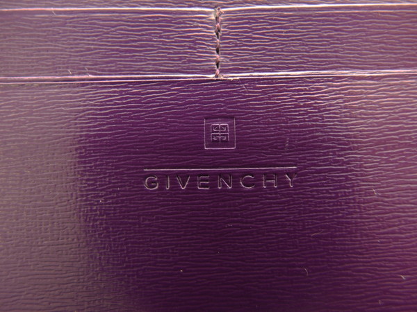 ジバンシィ GIVENCHY 長財布 パープル レディース 中古