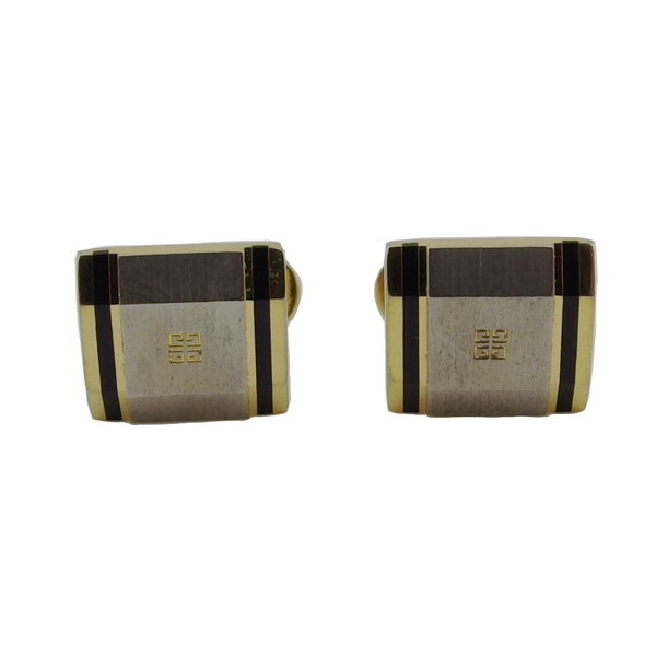 【X'masセール★30%OFF】ジバンシィ GIVENCHY カフス ゴールド×ブラック レディース 中古