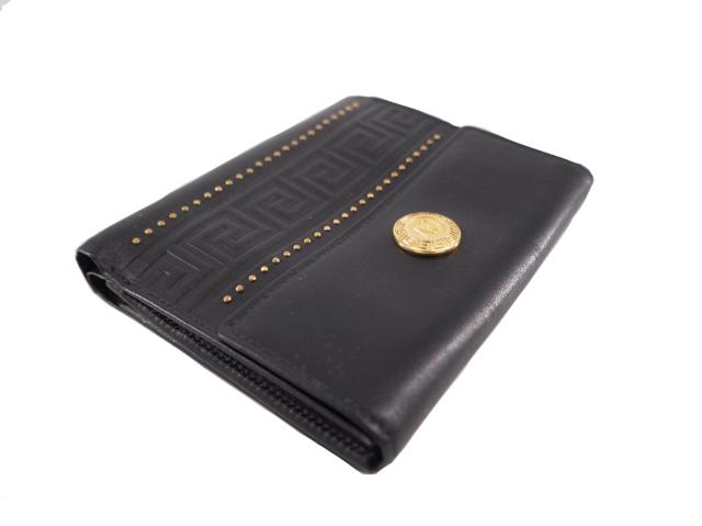 ☆VERSACE☆新品☆未使用 二つ折り財布 ブルー ☆VERSACE☆新品☆未