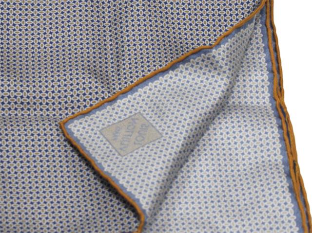 【30％OFF★週末タイムSALE】ルイ・ヴィトン LOUIS VUITTON ハンカチ総柄 ネイビー カーキ ブラウン系 レディース 中古_2