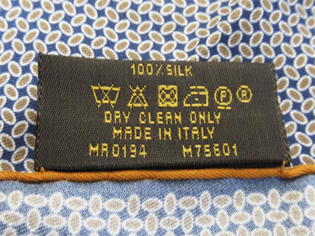 【30％OFF★週末タイムSALE】ルイ・ヴィトン LOUIS VUITTON ハンカチ総柄 ネイビー カーキ ブラウン系 レディース 中古_7