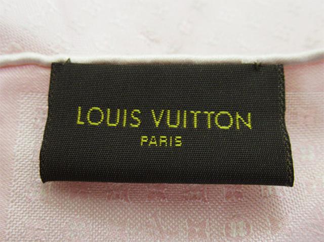 【30％OFF★週末タイムSALE】ルイ・ヴィトン LOUIS VUITTON ハンカチモノグラム ピンク レディース 中古_5