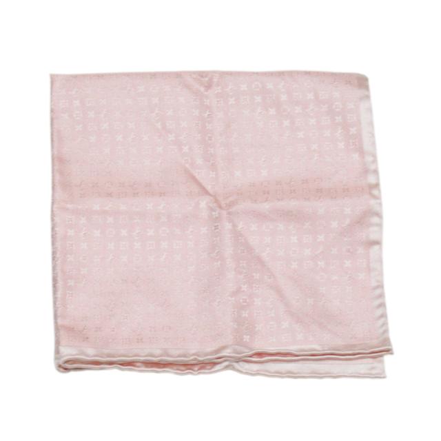 【30％OFF★週末タイムSALE】ルイ・ヴィトン LOUIS VUITTON ハンカチモノグラム ピンク レディース 中古_7