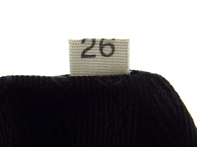 プラダ PRADA ハンドバッグビーズロゴ ブラック レディース 中古_8