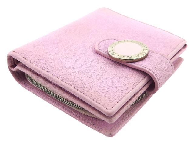 【30％OFF★週末タイムセール】ブルガリ BVLGARI 二つ折り財布コローレ ピンク レディース 中古_4