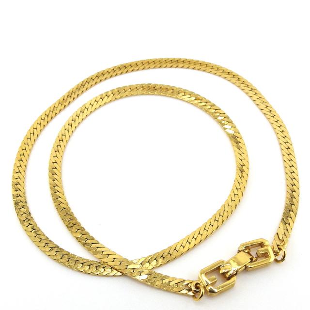 【30％OFF★土日ひと休み大売り出し】ジバンシィ GIVENCHY ネックレススネークチェーン ゴールド レディース 中古