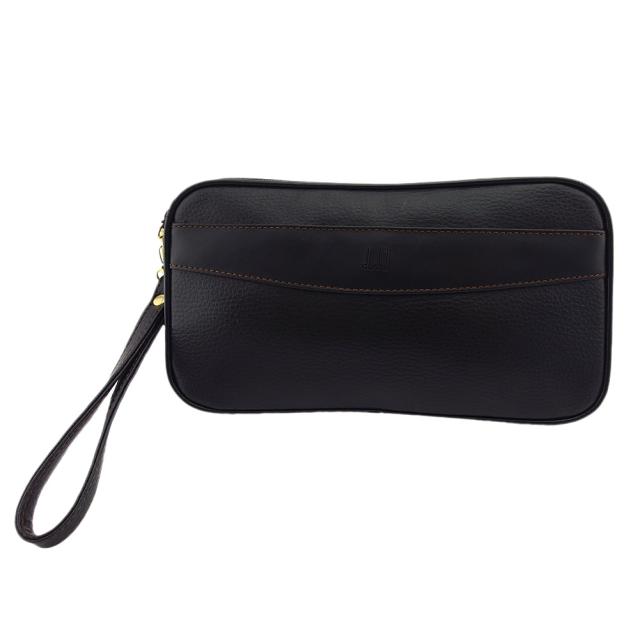 【週末タイムセール】ダンヒル Dunhill クラッチバッグ ブラック×ゴールド レディース 中古_16