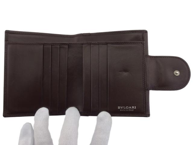 ブルガリ BVLGARI 二つ折り財布チクラディ ブラウン レディース 中古_5