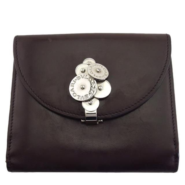 ブルガリ BVLGARI 二つ折り財布チクラディ ブラウン レディース 中古_10
