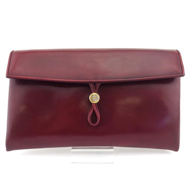 【BIGお買い物ラリー★30%OFFセール中】グッチ GUCCI ショルダーバッグダブルG オールドグッチ ボルドー レディース 中古