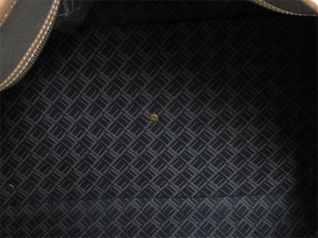 ダンヒル Dunhill ボストンバッグヘリンボーン グレー 灰色 ブラウン レディース 中古_7