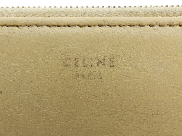 セリーヌ CELINE 長財布 ベージュ×ライトブラウン レディース 中古_7