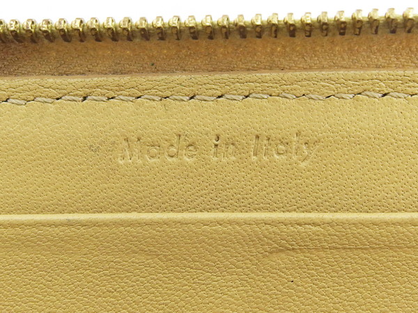 セリーヌ CELINE 長財布 ベージュ×ライトブラウン レディース 中古_8