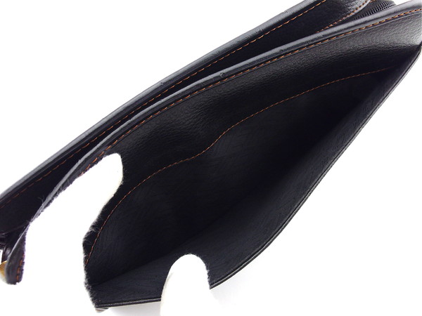 【30％OFF★土日ひと休み大売り出し】ダン吸血鬼 Dunhill クラッチペダル御徒面子 黒いこと×ゴールド レディース 中古