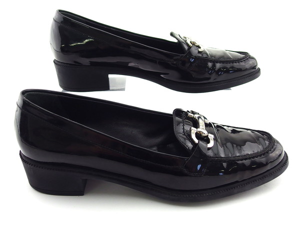サルヴァトーレフェラガモ Salvatore Ferragamo ローファー NERO レディース 中古_4