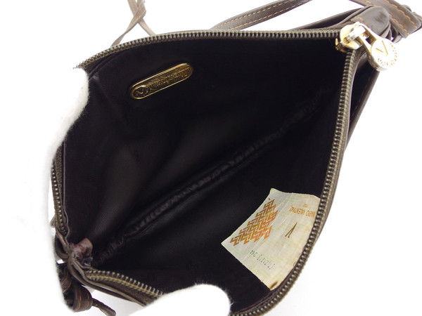 【30％OFF★週末タイムセール】マリオ・ヴァレンティノ MARIO VALENTINO ショルダーバッグ ブラウン×ライトブラウン×ゴールド レディース 中古_7