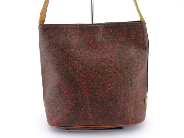 【GWタイムセール】エトロ ETRO ハンドバッグペイズリー ペイズリー柄×ベージュ レディース 中古_1