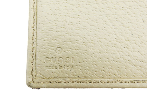 グッチ GUCCI 三つ折り財布GG柄 エクリプス アイボリー×ベージュ×ブラウン×ゴールド レディース 中古_8